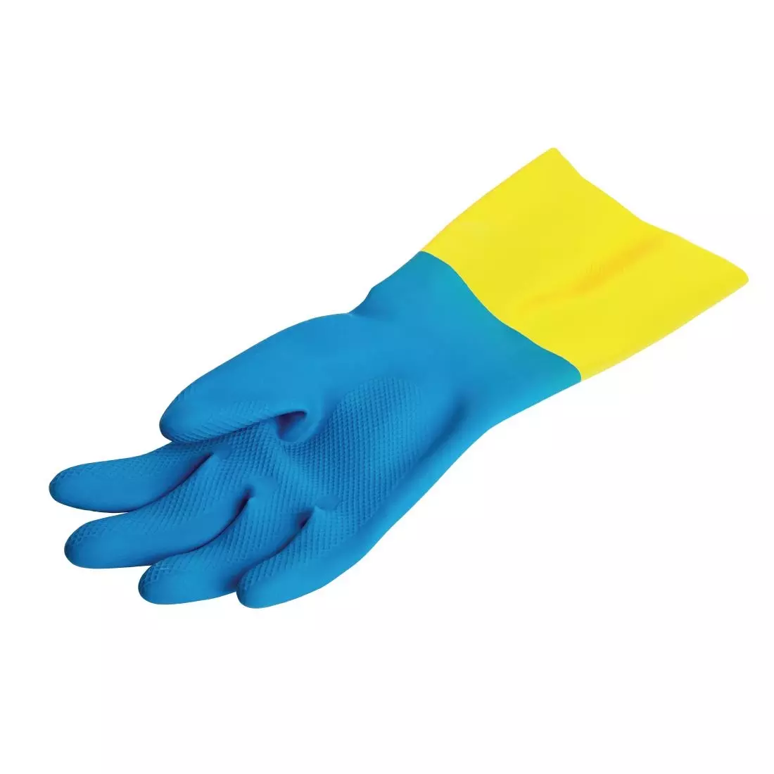 Een MAPA Alto 405 waterdichte heavy-duty werkhandschoenen blauw en geel - M koop je bij ShopXPress