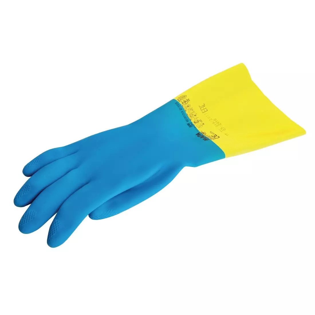 Een MAPA Alto 405 waterdichte heavy-duty werkhandschoenen blauw en geel - XL koop je bij ShopXPress