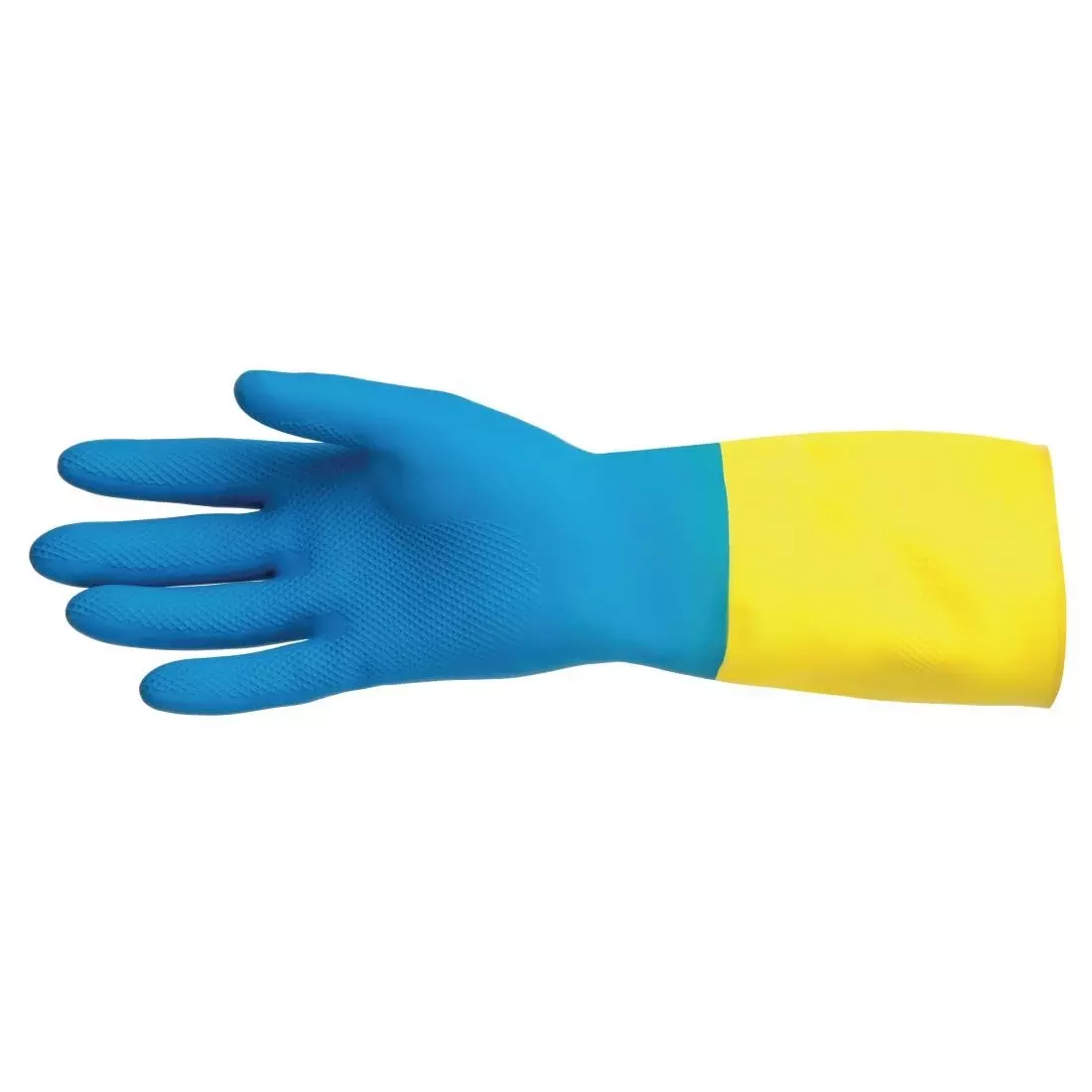 Een MAPA Alto 405 waterdichte heavy-duty werkhandschoenen blauw en geel - M koop je bij ShopXPress