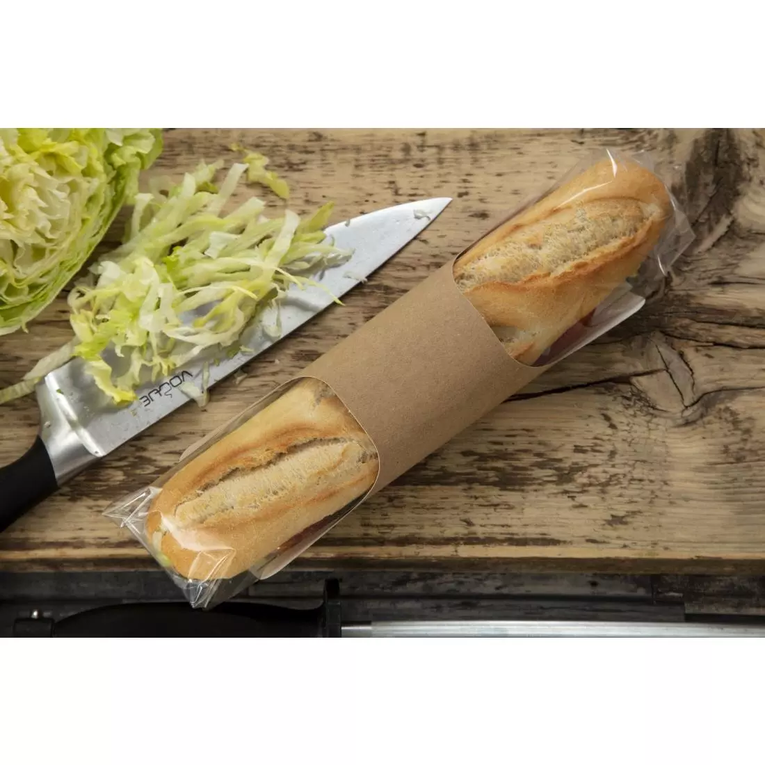 Een Colpac Clasp kraft baguetteverpakking met insteeksluiting recyclebaar (500 stuks) koop je bij ShopXPress