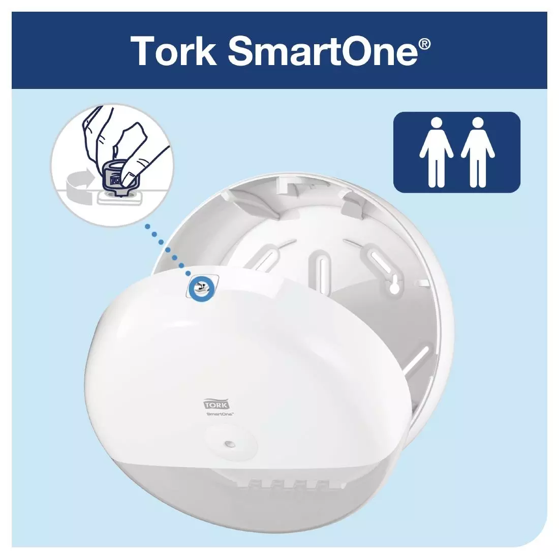Een Tork Smart One Mini Toiletroldispenser Wit koop je bij ShopXPress