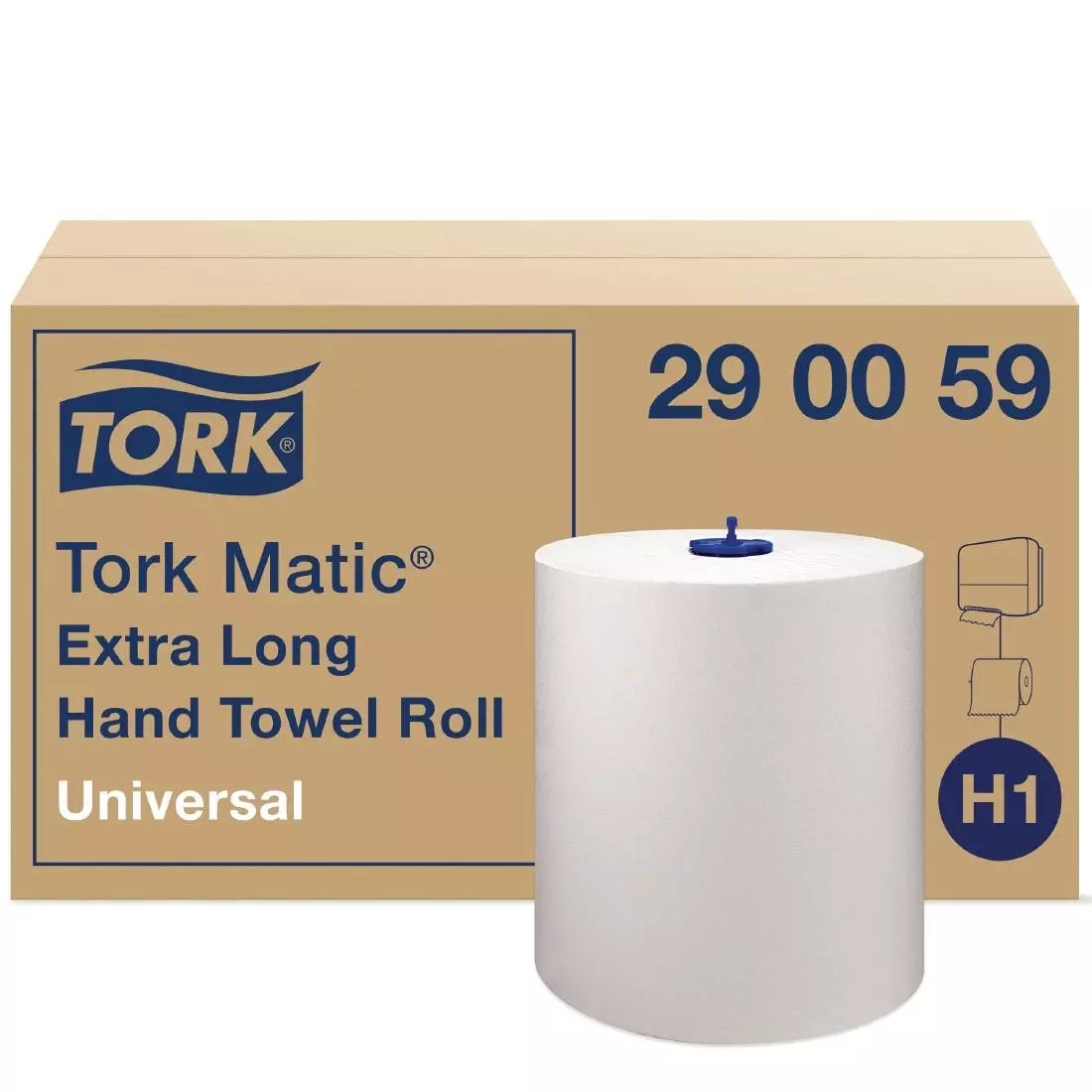 Een Tork Matic extra lange handdoekrollen 1-laags 280m (6 stuks) koop je bij ShopXPress