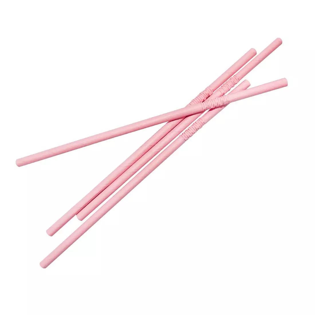 Een Fiesta Compostable composteerbare papieren buigrietjes roze (250 stuks) koop je bij ShopXPress