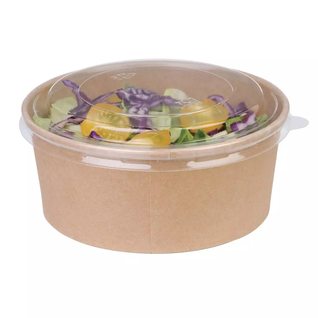 Een Fiesta Compostable ronde kraft saladeschaal 75cl (300 stuks) koop je bij ShopXPress