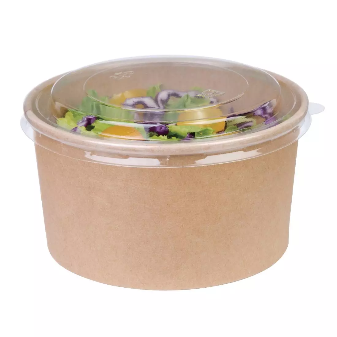 Een Fiesta Compostable ronde kraft saladeschaal 1L (300 stuks) koop je bij ShopXPress