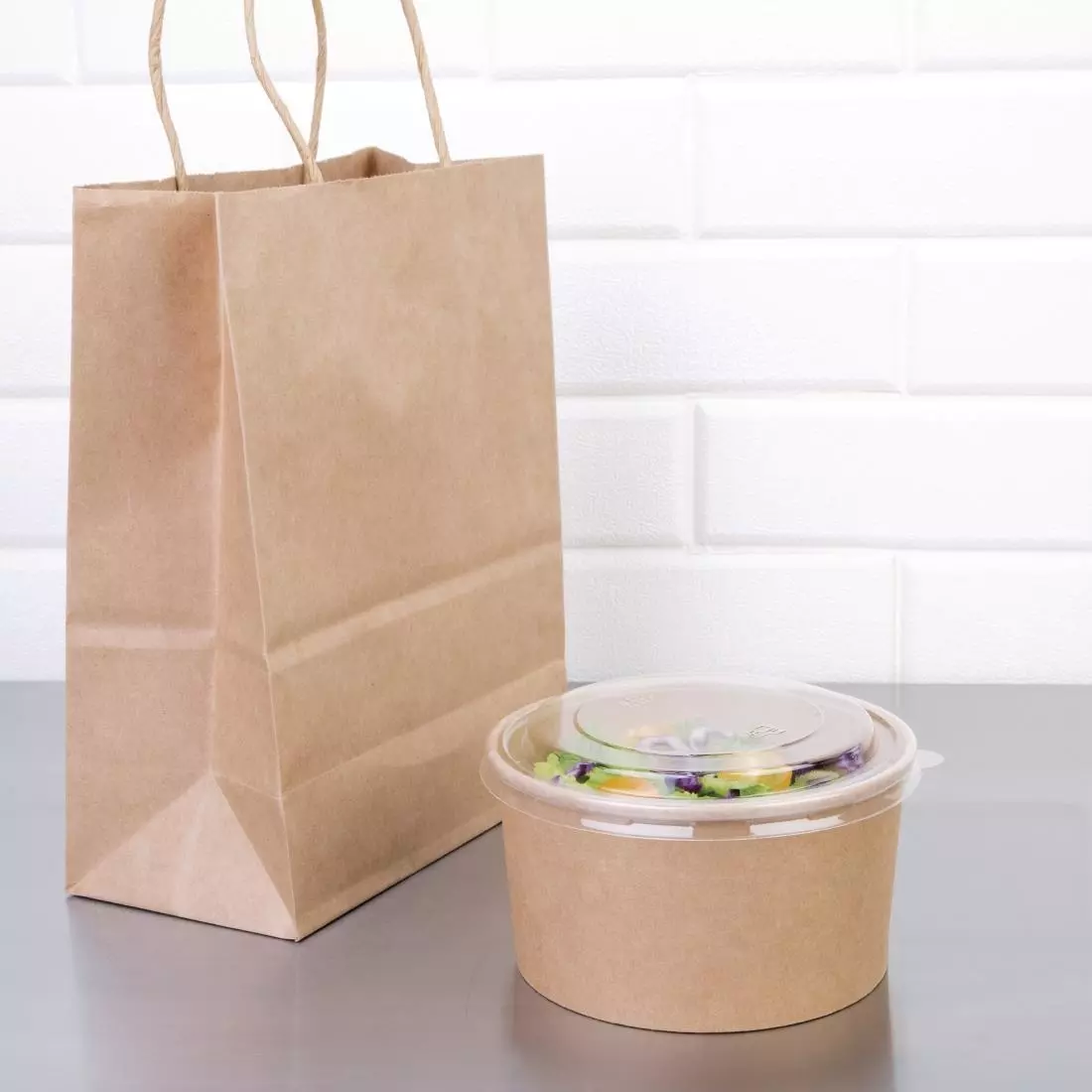 Een Fiesta Recyclable PET deksel voor ronde saladeschalen FB196, FB197 en FB198 (300 stuks) koop je bij ShopXPress