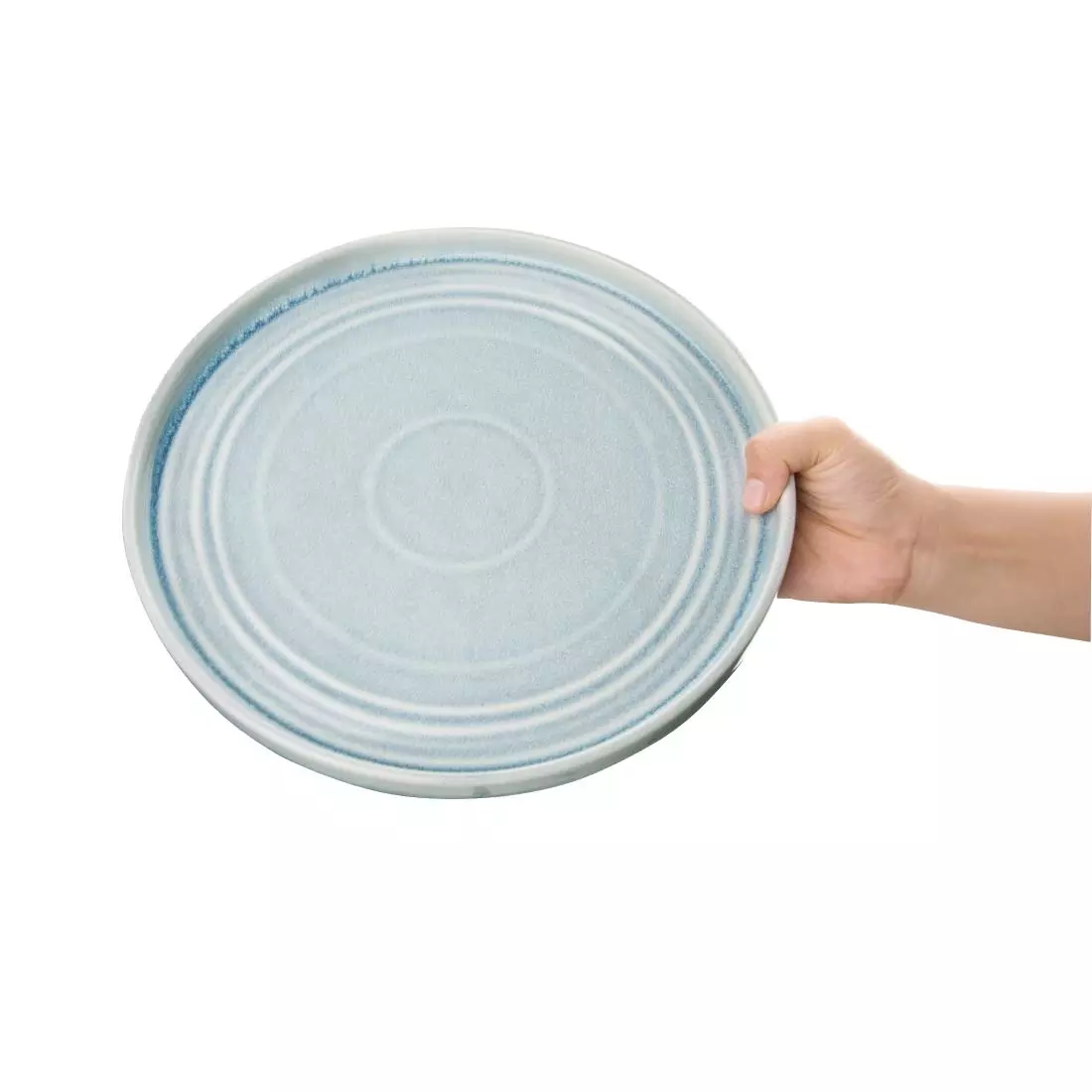 Een Olympia Cavolo plat rond bord ijsblauw 27cm (4 stuks) koop je bij ShopXPress