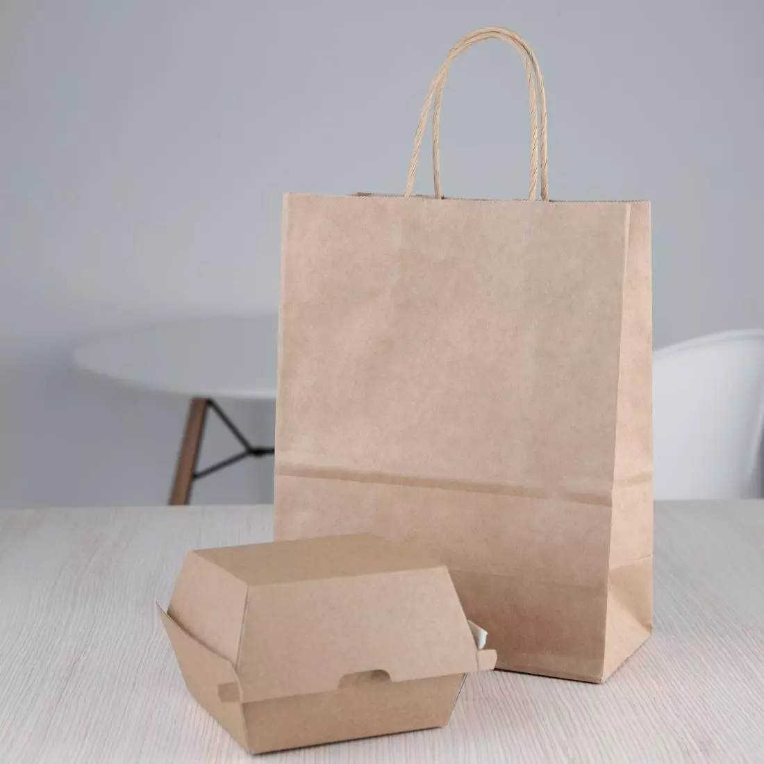 Een Fiesta Compostable composteerbare hamburgerdoosjes kraft klein (200 stuks) koop je bij ShopXPress