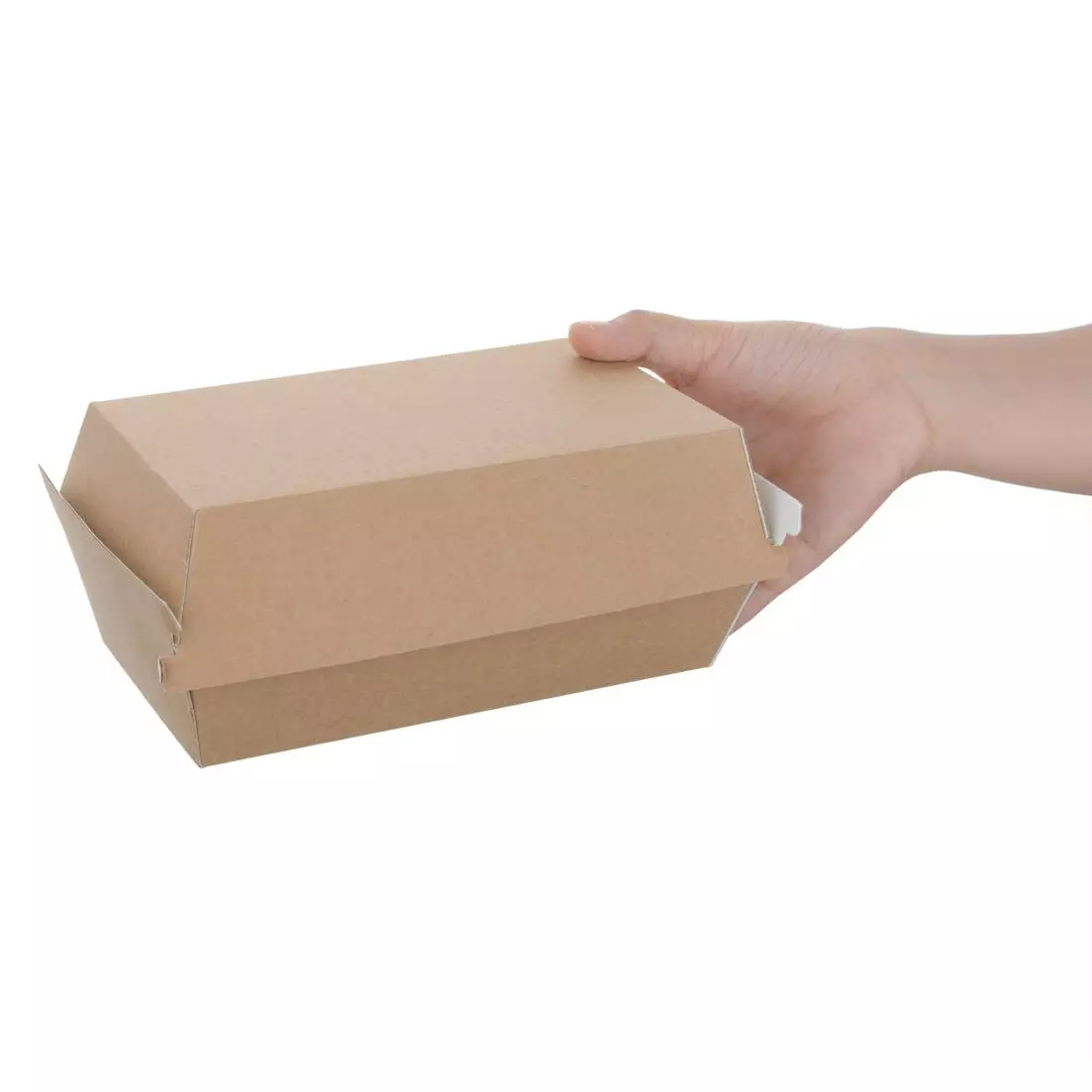 Een Fiesta Compostable composteerbare hamburgerdoosjes kraft klein 172mm (200 stuks) koop je bij ShopXPress