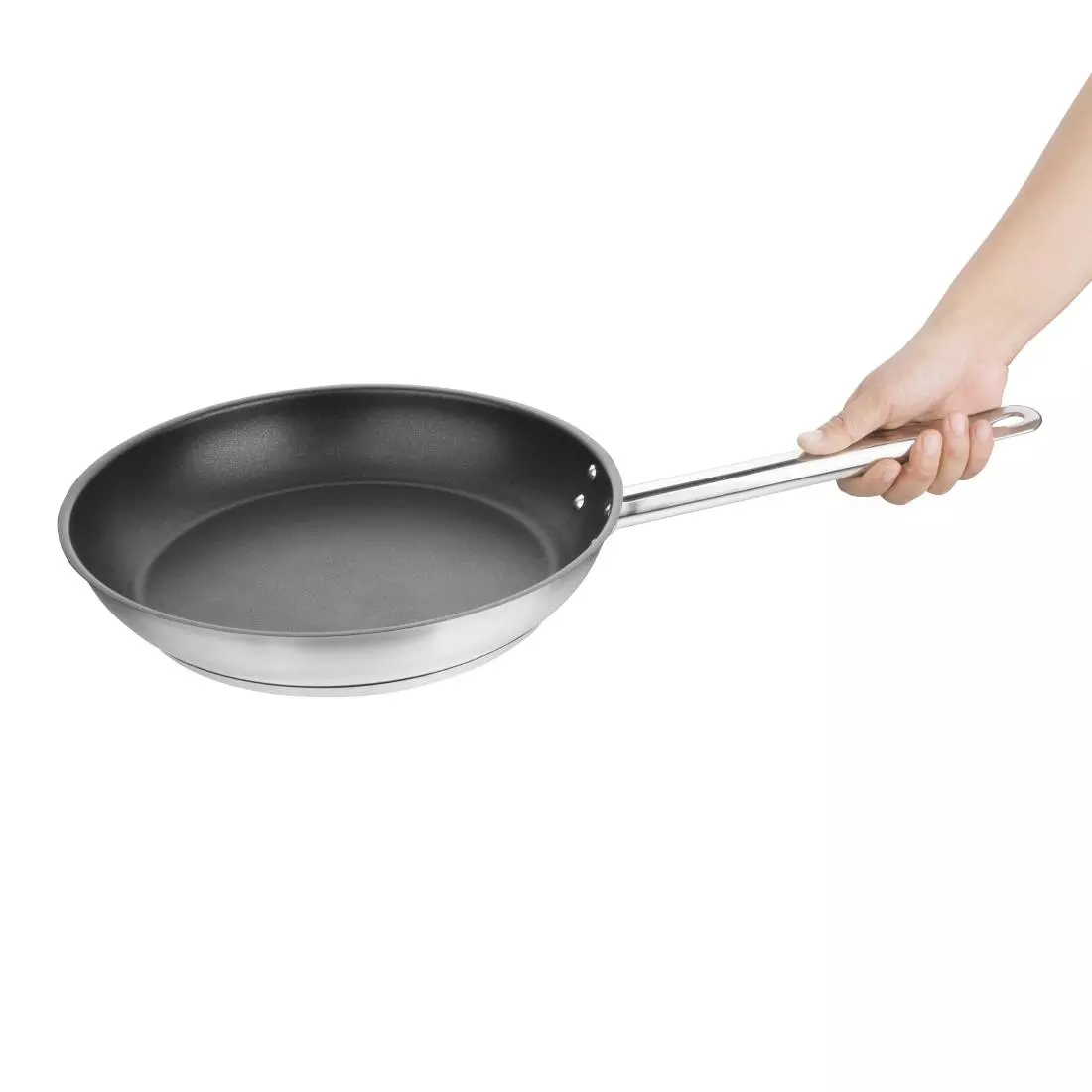 Een Vogue Platinum Plus Teflon anti-aanbak RVS koekenpan 28cm koop je bij ShopXPress