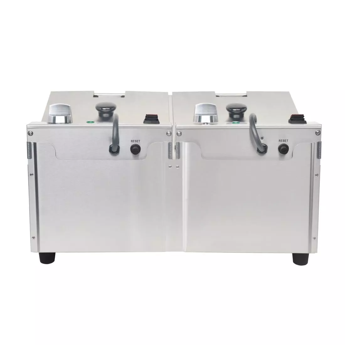 Een Buffalo dubbele tank dubbele mand 2x5ltr countertop friteuse 2x2.8kw koop je bij ShopXPress