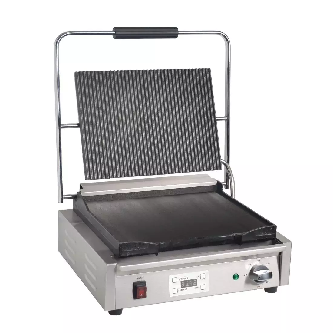 Een Buffalo grote ribbel bovenplaat contactgrill koop je bij ShopXPress