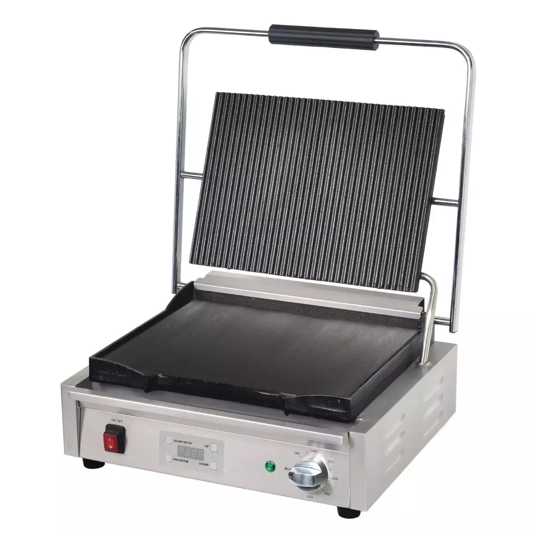 Een Buffalo grote ribbel bovenplaat contactgrill koop je bij ShopXPress