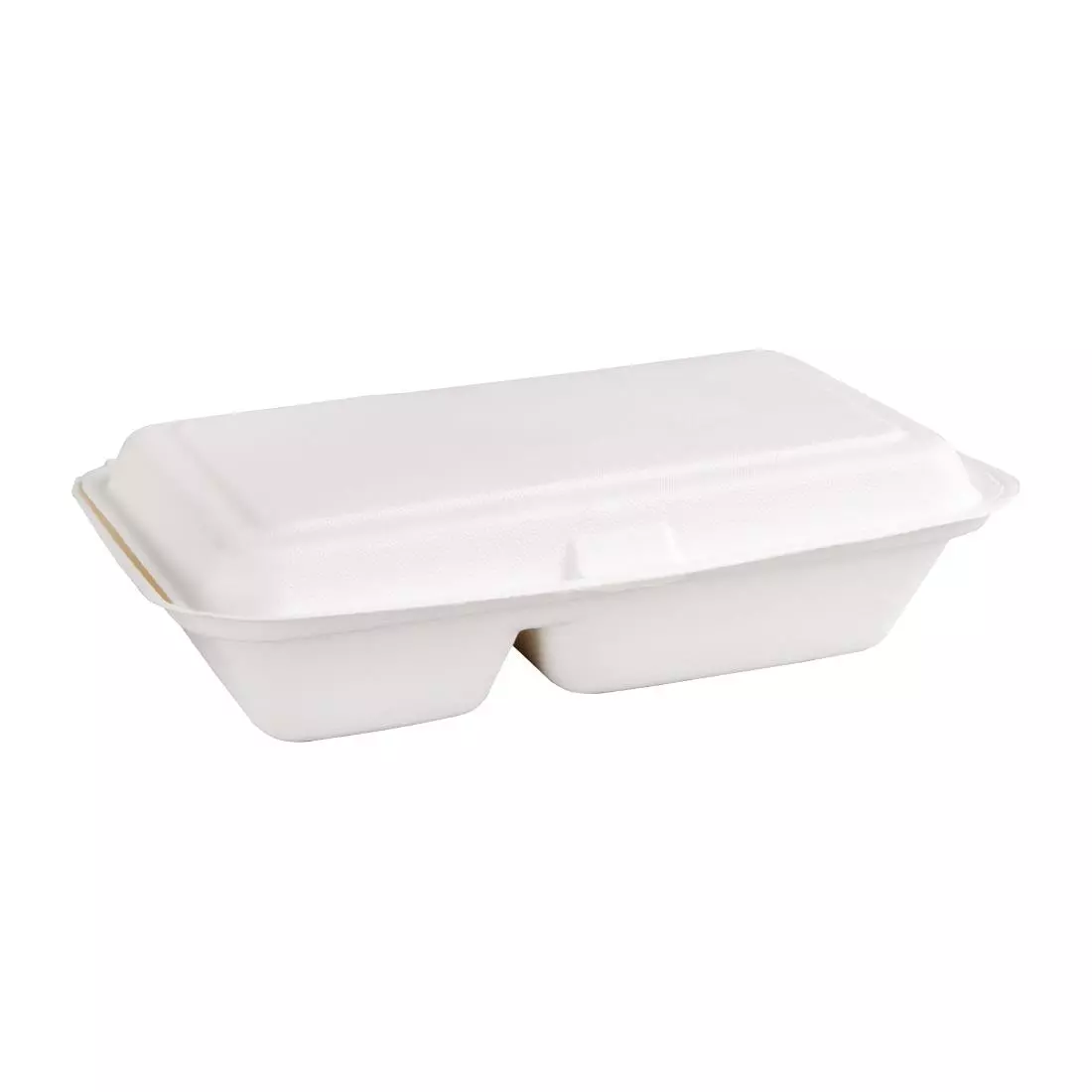 Een Fiesta Compostable composteerbare bagasse voedseldozen 2 compartimenten (200 stuks) koop je bij ShopXPress