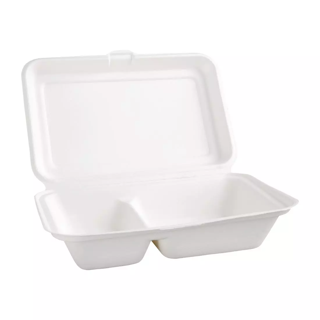 Een Fiesta Compostable composteerbare bagasse voedseldozen 2 compartimenten (200 stuks) koop je bij ShopXPress