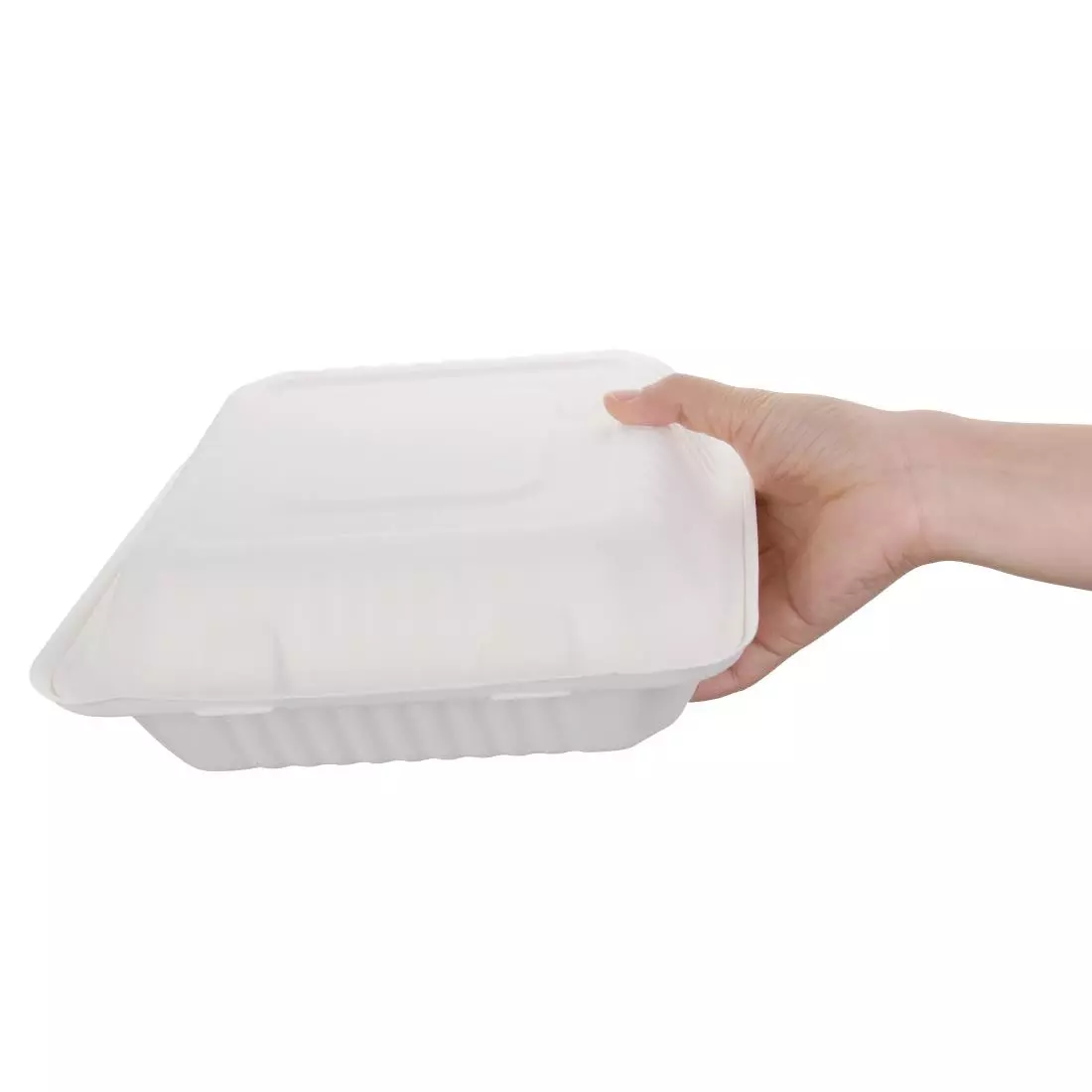 Een Fiesta Compostable composteerbare bagasse voedseldozen 236mm (200 stuks) koop je bij ShopXPress