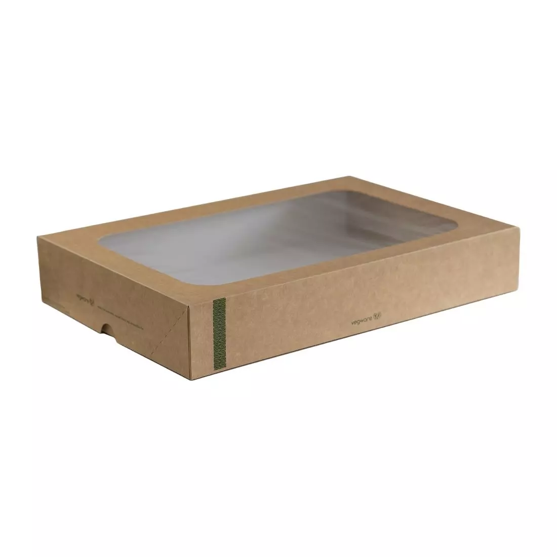 Een Vegware composteerbare sandwichboxen met deksel groot (25 stuks) koop je bij ShopXPress