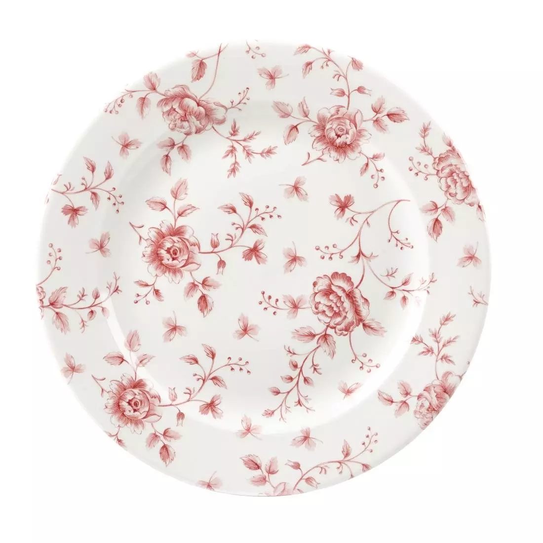 Een Churchill Rose Chintz Cranberry borden 276mm (Pak van 6) koop je bij ShopXPress