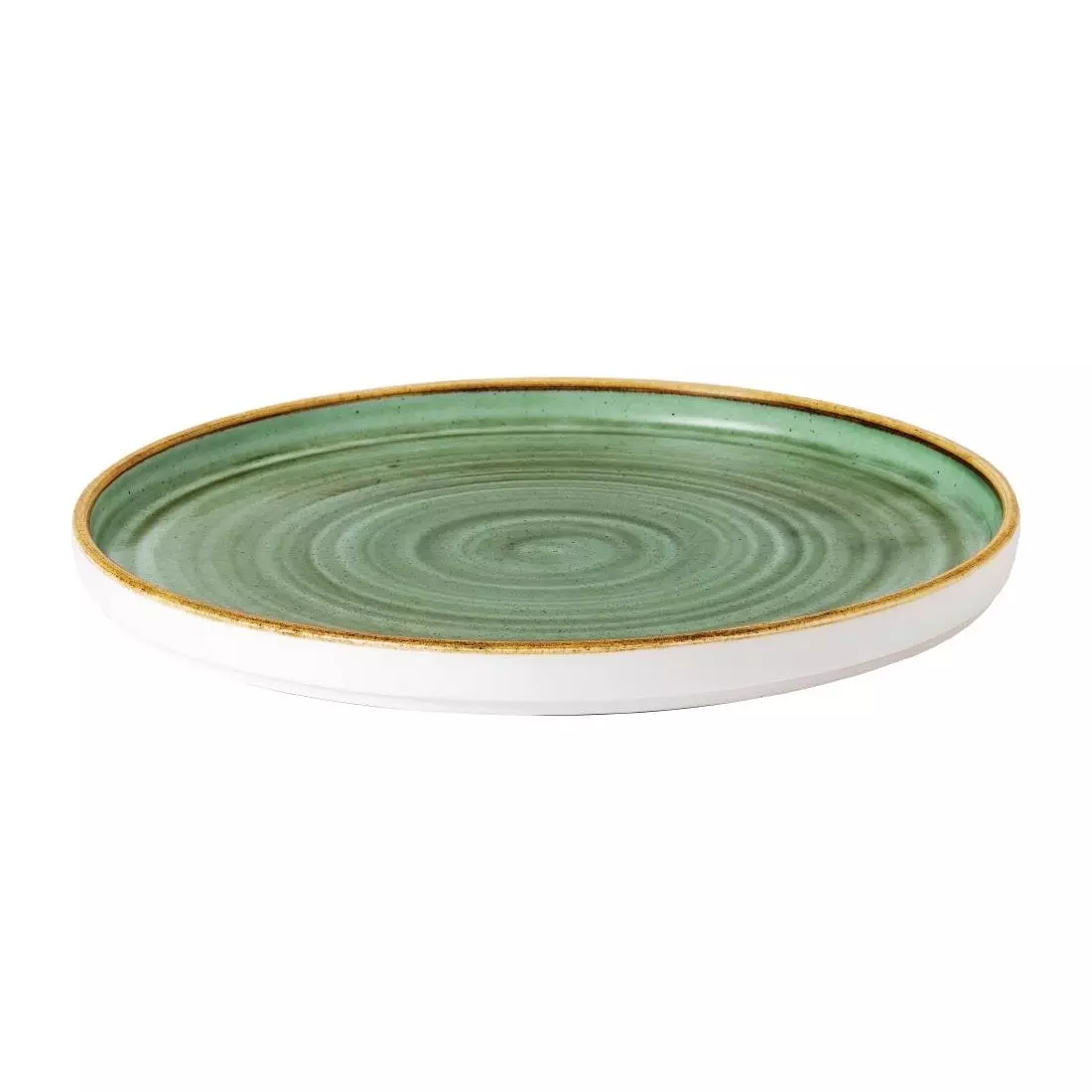 Een Churchill Stonecast Samphire Green bord met opstaande rand 25.9 cm pak van 6 koop je bij ShopXPress