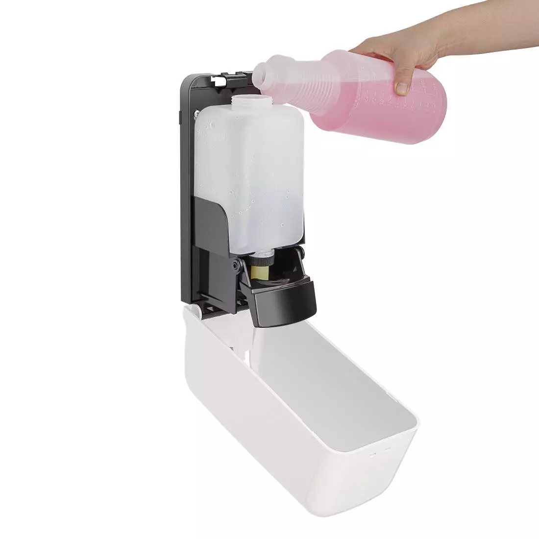 Een Jantex dispenser voor vloeibare zeep en handreiniger 1L koop je bij ShopXPress