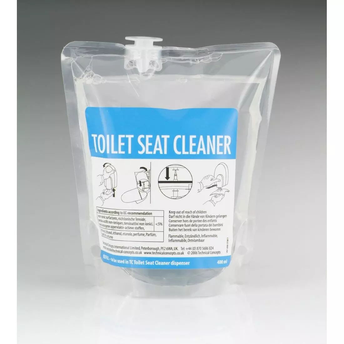 Een Rubbermaid Clean Seat toiletbril reiniger 400ml (12 stuks) koop je bij ShopXPress