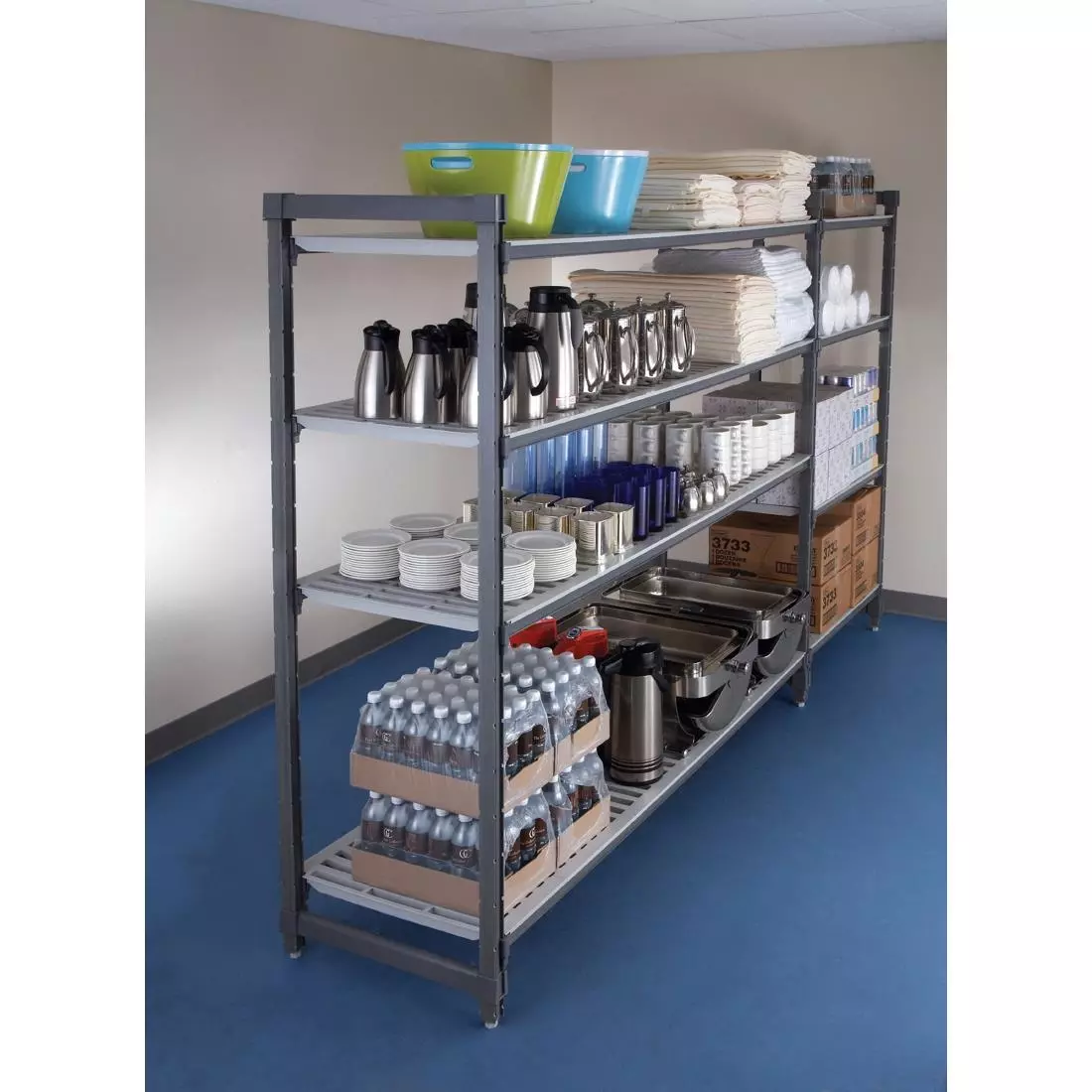 Een Cambro Camshelving Elements startset 4 etages 1830 x 1525 x 610 mm koop je bij ShopXPress