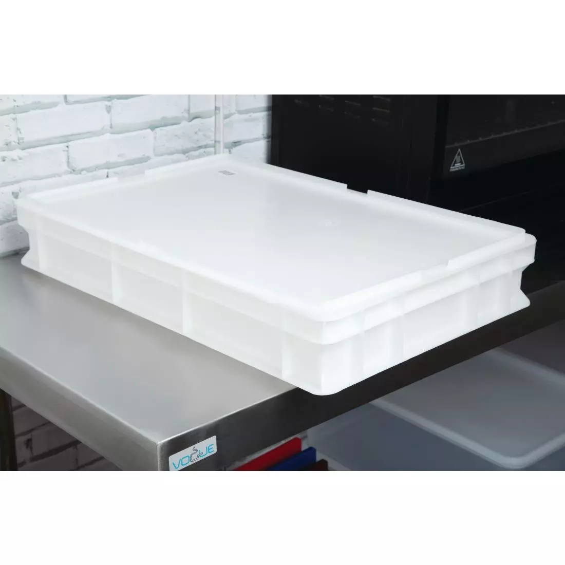 Een Cambro polyethyleen deksel voor pizza deegkrat 60x40x2cm koop je bij ShopXPress