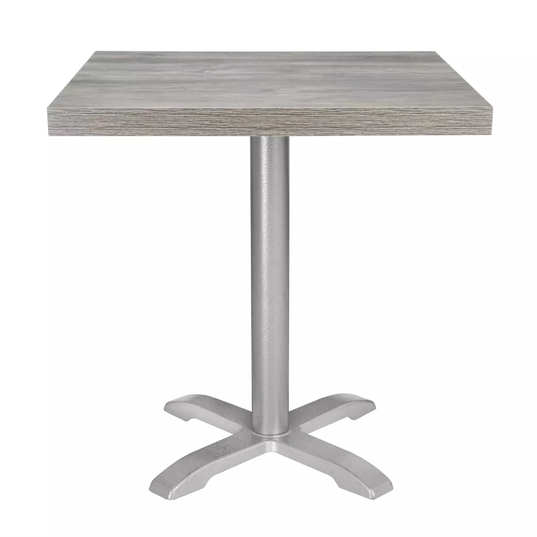 Een Bolero Voorgeboord Vierkant Melamine Tafelblad Ash Grey 700mm koop je bij ShopXPress