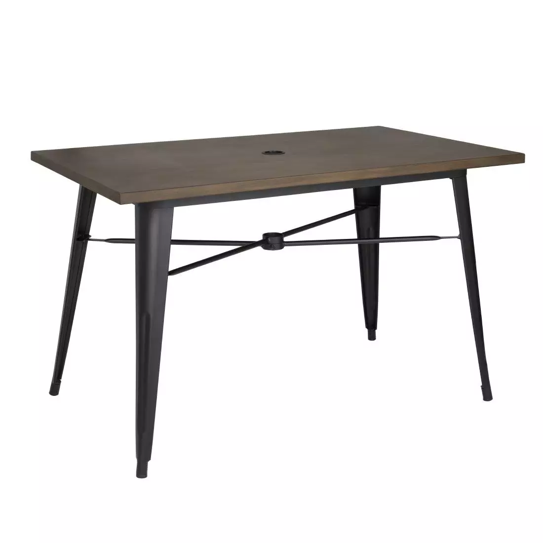 Een Bolero aluminium outdoor tafel 120x76x76cm donker houtdessin koop je bij ShopXPress