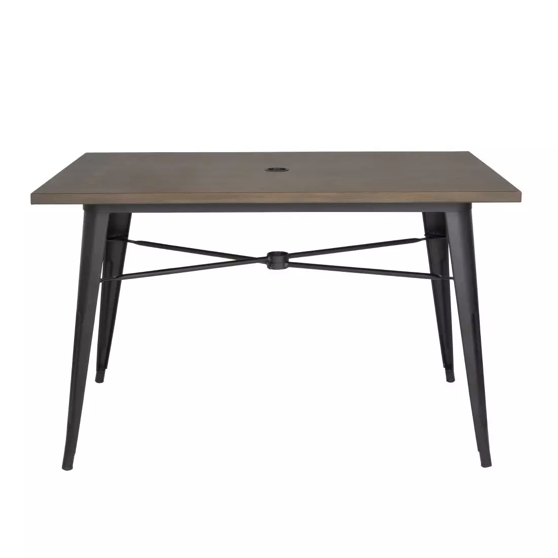 Een Bolero aluminium outdoor tafel 120x76x76cm donker houtdessin koop je bij ShopXPress