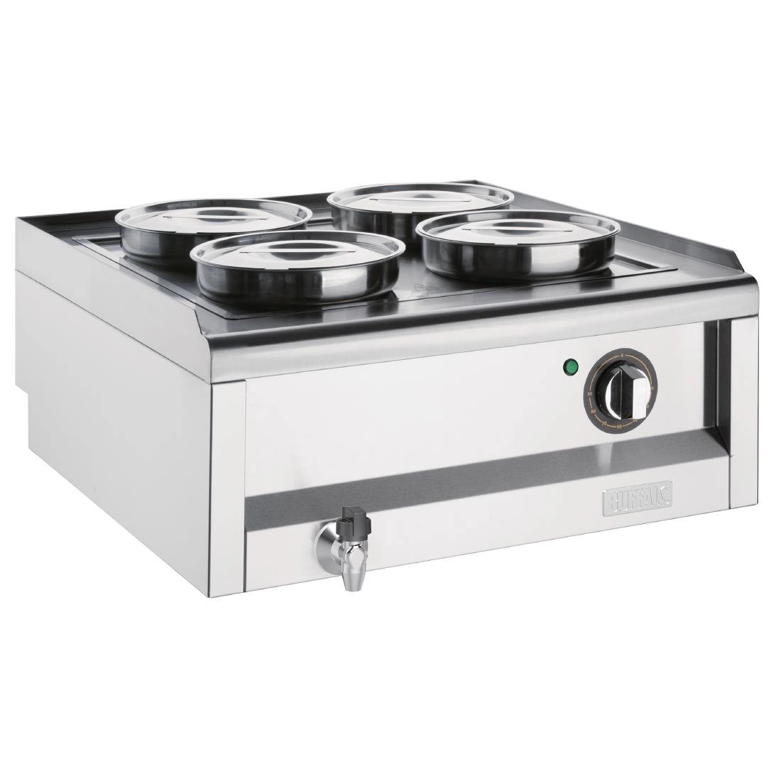 Een Buffalo 600 serie 4 pot bain marie koop je bij ShopXPress