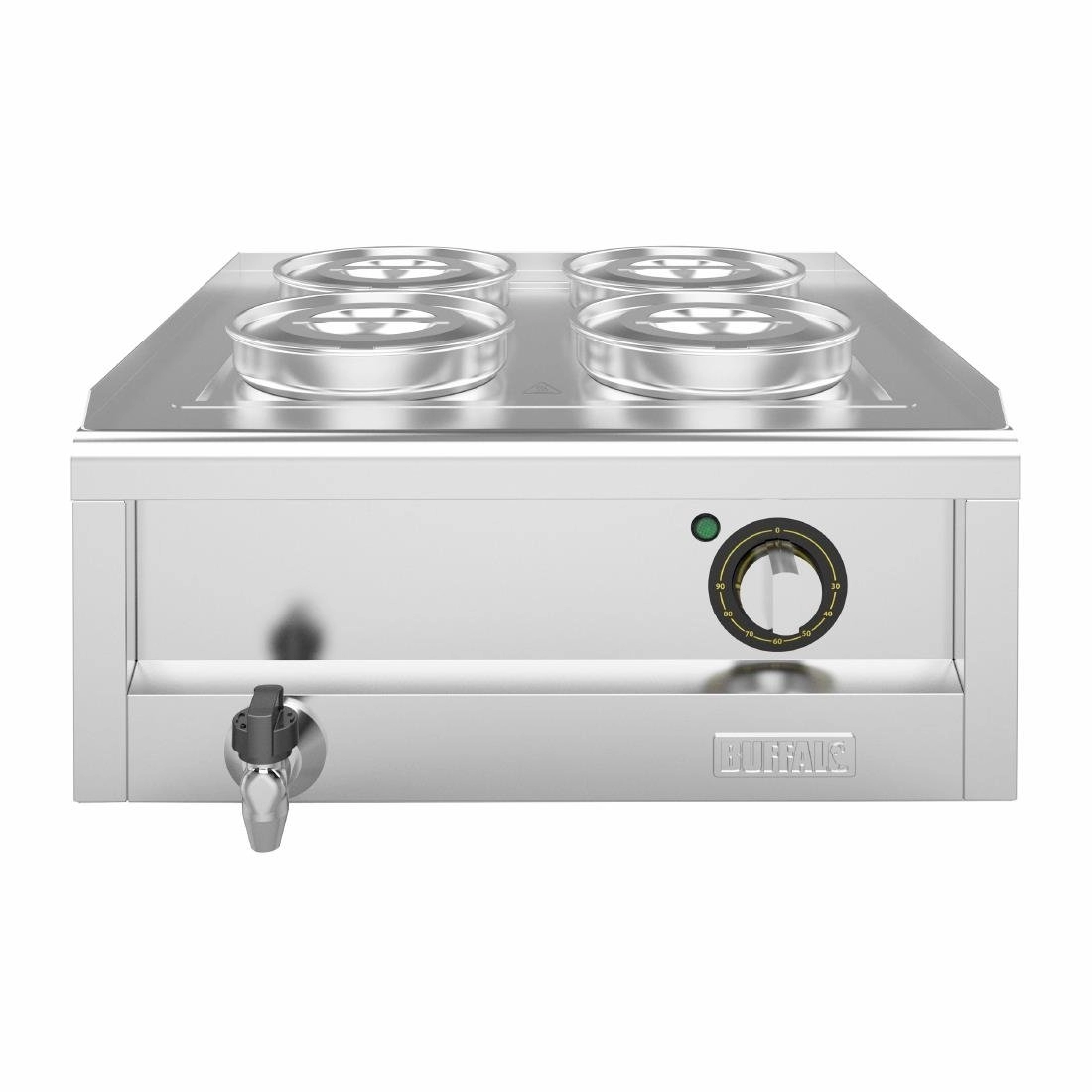 Een Buffalo 600 serie 4 pot bain marie koop je bij ShopXPress