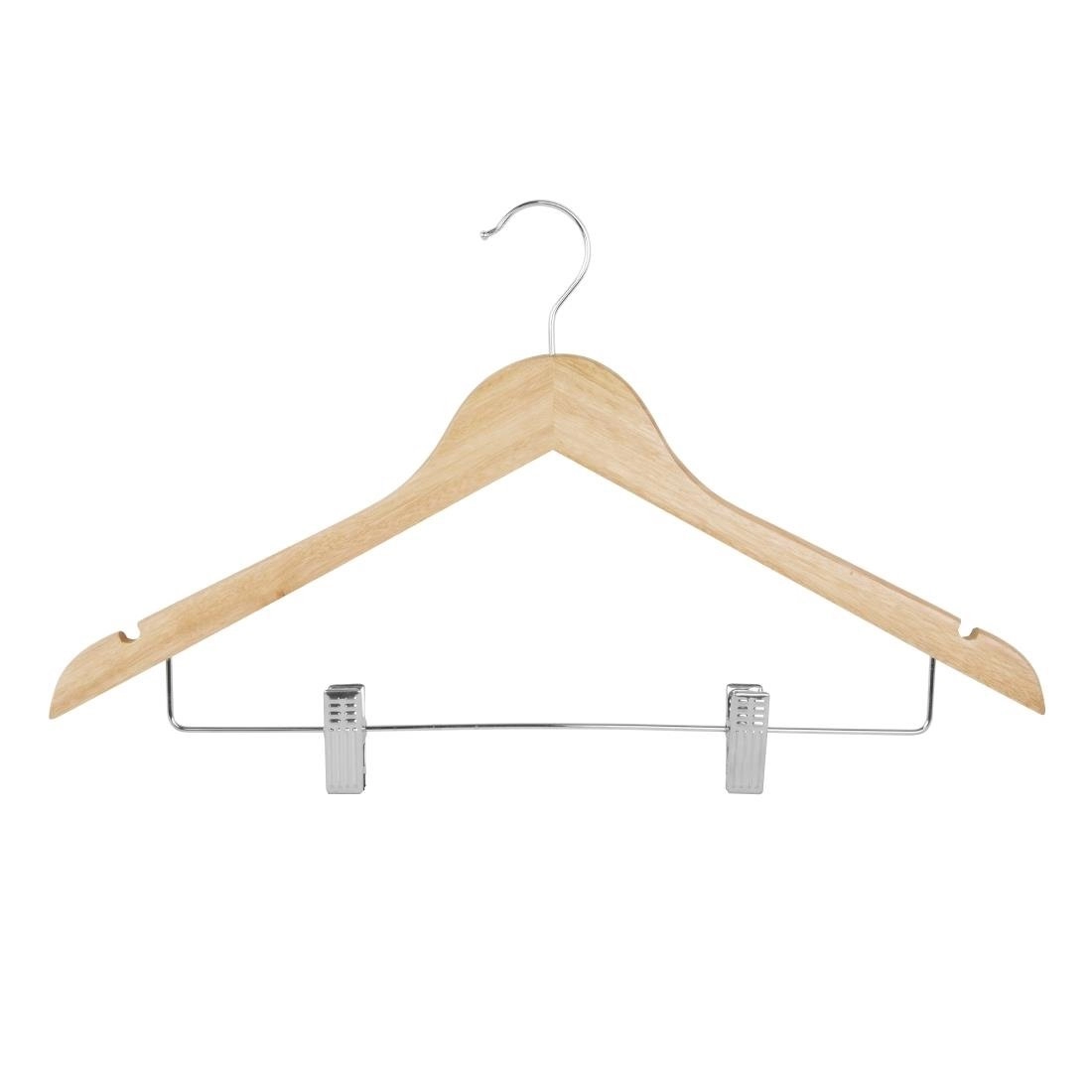 Een Bolero houten hanger met antislipclips (pak van 10) koop je bij ShopXPress