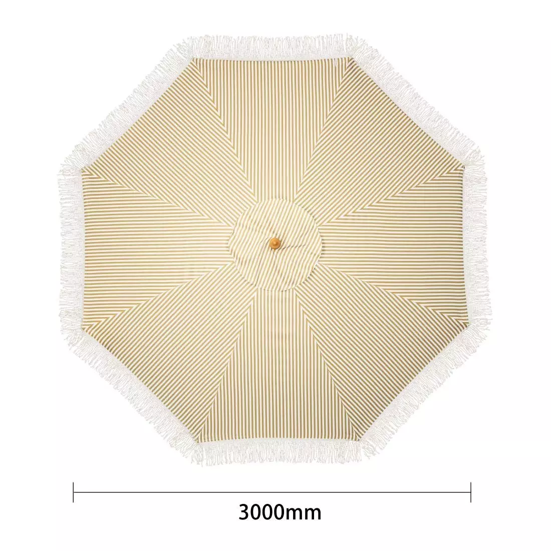 Een Bolero sicilië ronde gestreepte parasol met een diameter van 2 meter koop je bij ShopXPress