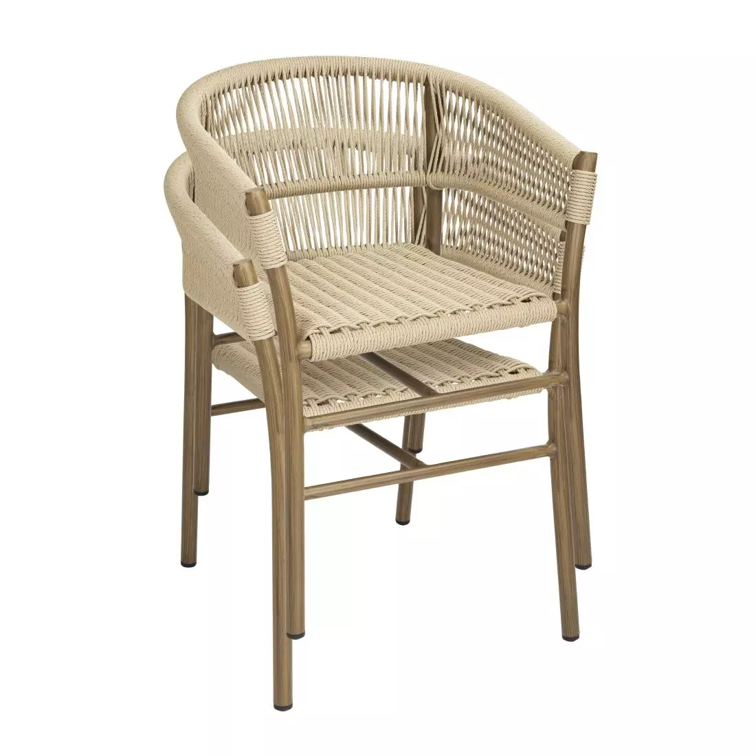 Een Bolero florence natuurlijk touw twist rieten stoelen (pak van 2) koop je bij ShopXPress