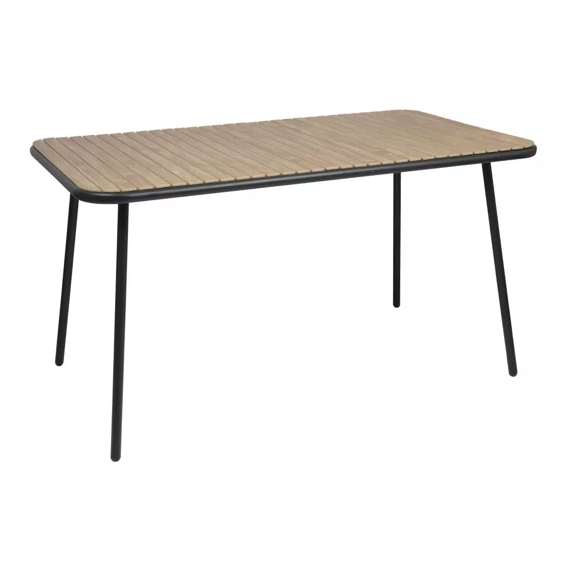 Een Bolero santorini rechthoekige tafel houteffect 1400 mm koop je bij ShopXPress