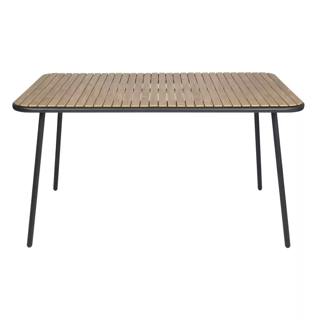 Een Bolero santorini rechthoekige tafel houteffect 1400 mm koop je bij ShopXPress