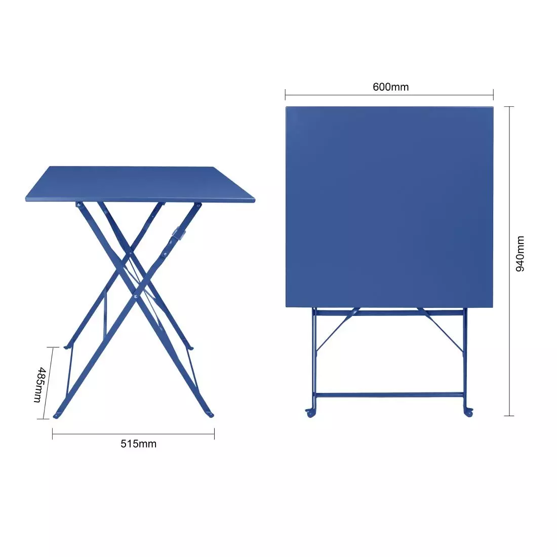 Een Bolero perth pavement style vierkante tafel donker marineblauw koop je bij ShopXPress