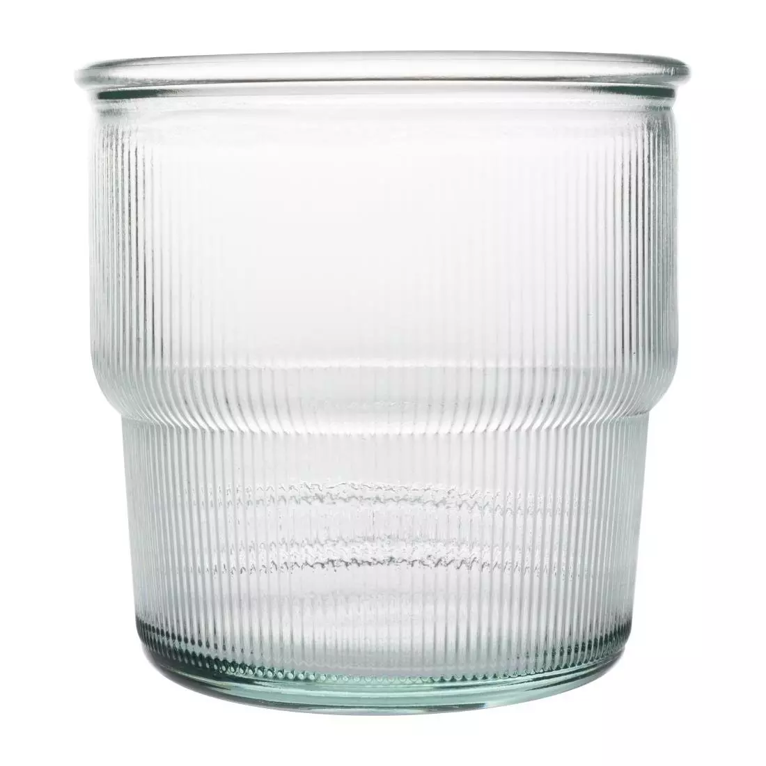 Een Olympia gerecycled glas geribbelde stapelbare bekers 300 ml (pak van 6) koop je bij ShopXPress