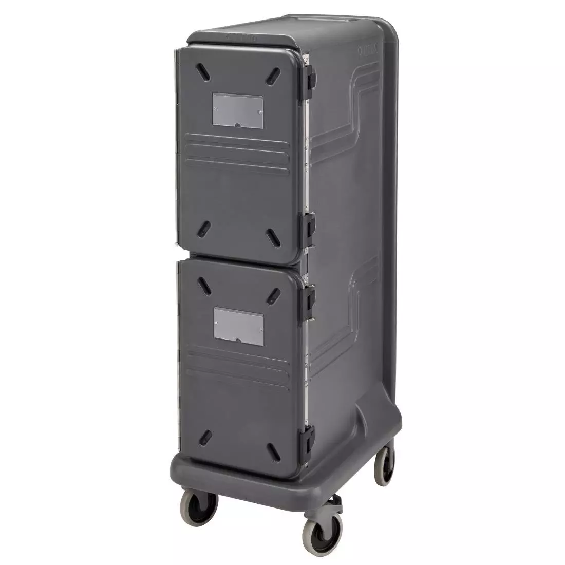 Een Cambro ultra pro wagen hoge tweedeurs wagen voor warme en koude gerechten, antracietgrijs koop je bij ShopXPress