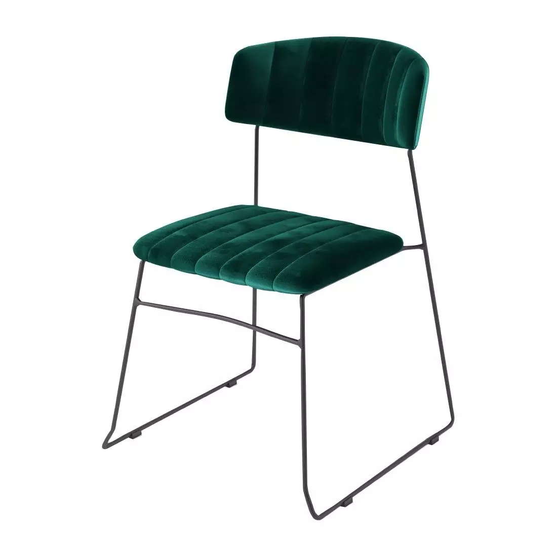 Een Mundo Velvet stoel groen (4 stuks) koop je bij ShopXPress