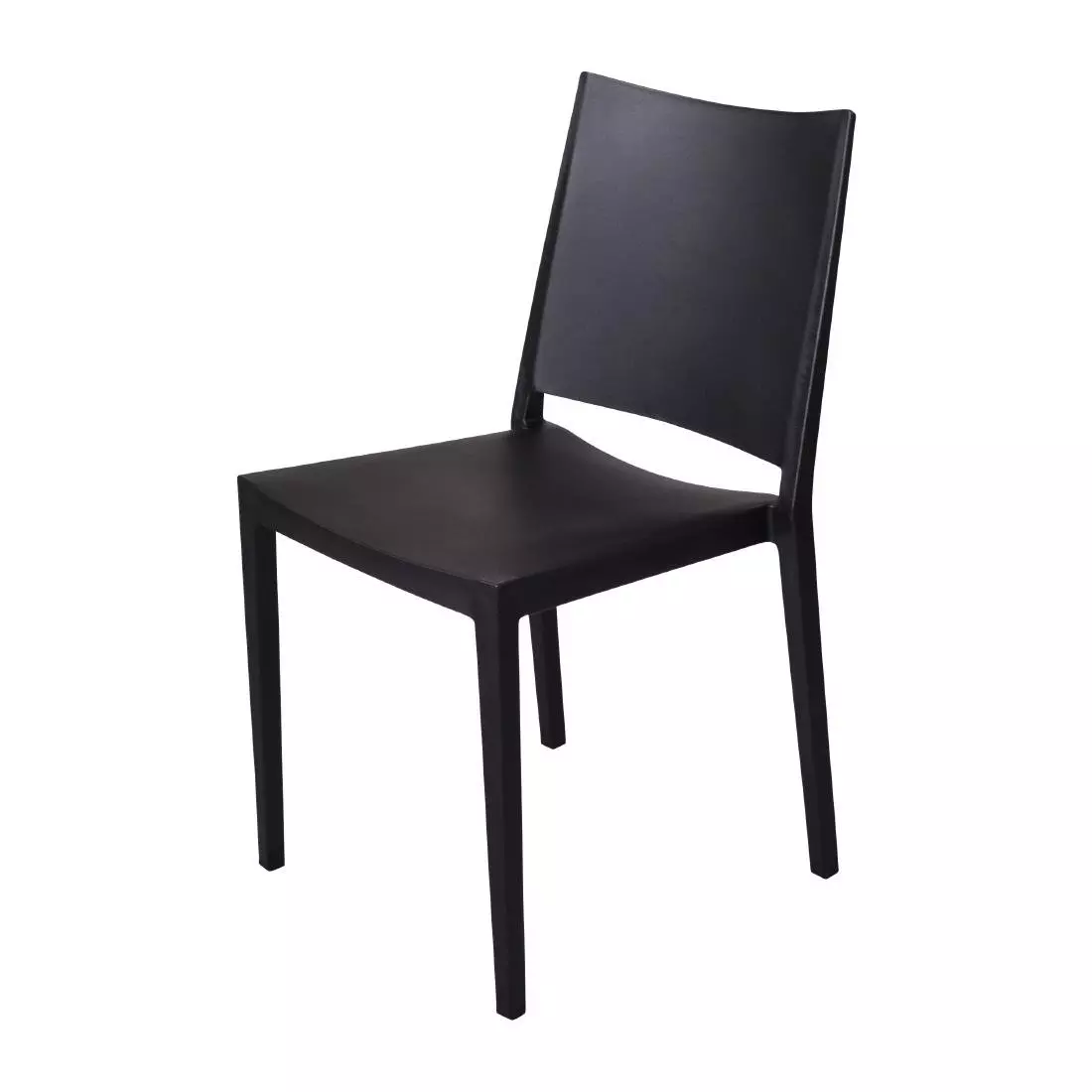 Een Florence stapelbare polypropyleen stoelen zwart (4 stuks) koop je bij ShopXPress