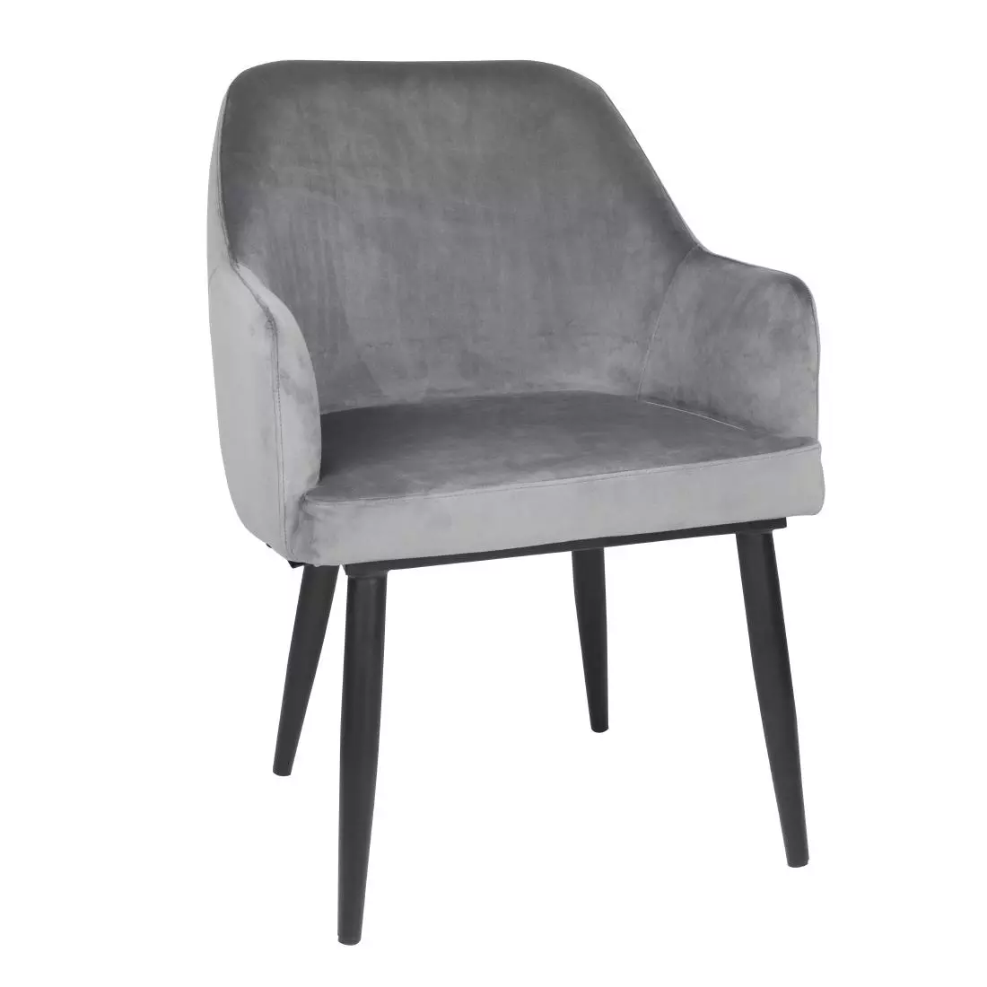 Een Bolero Lia Velvet stoelen grijs (2 stuks) koop je bij ShopXPress