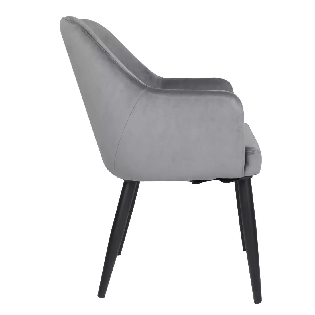 Een Bolero Lia Velvet stoelen grijs (2 stuks) koop je bij ShopXPress