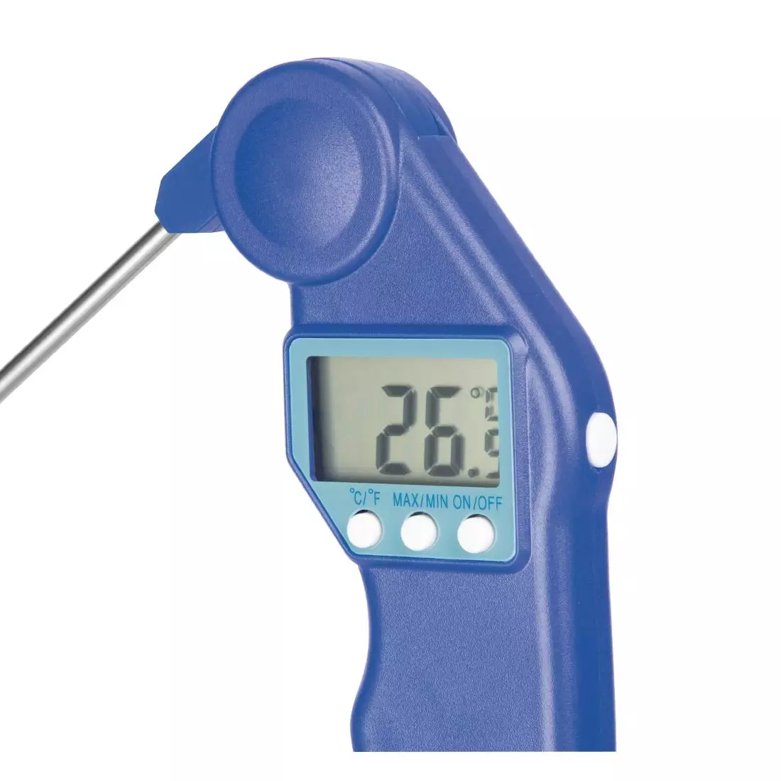 Een Hygiplas Easytemp kleurgecodeerde blauwe thermometer koop je bij ShopXPress