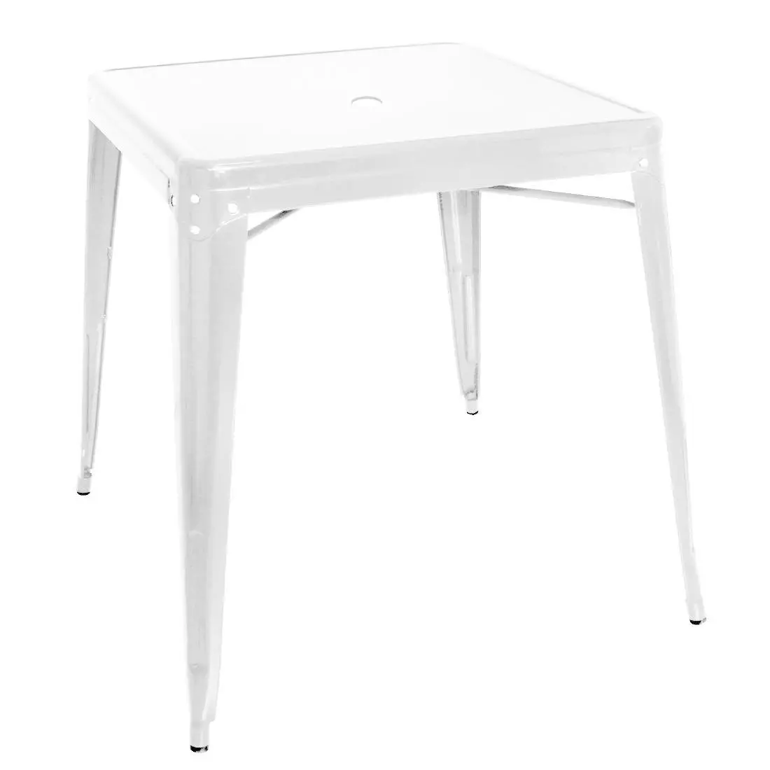 Een Bolero bistro vierkante stalen tafel wit 668 mm (enkel) koop je bij ShopXPress