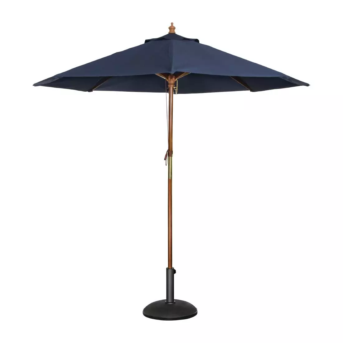 Een Bolero ronde donkerblauwe parasol 2,5 meter koop je bij ShopXPress