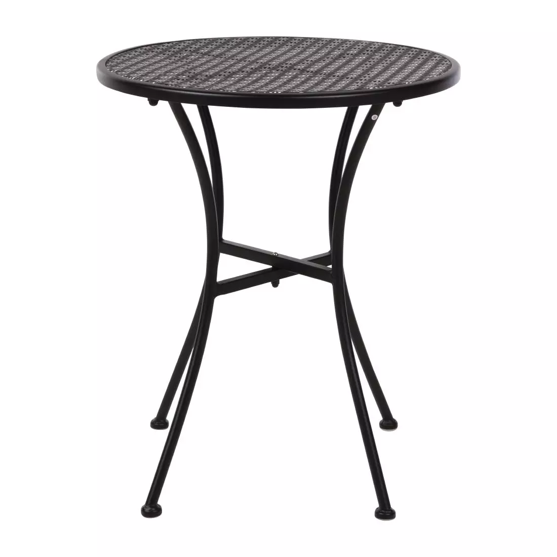 Een Bolero ronde stalen bistrotafel zwart 60cm koop je bij ShopXPress