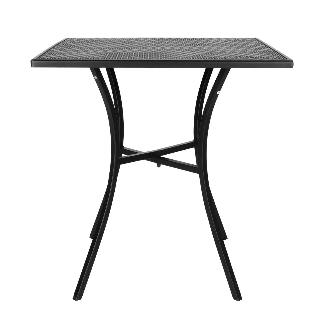 Een Bolero vierkante stalen bistro tafel zwart 70cm koop je bij ShopXPress