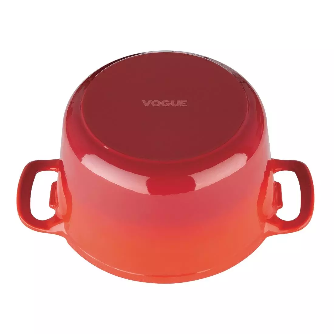 Een Vogue ronde inductie braadpan rood 3,2L koop je bij ShopXPress